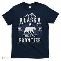 Alaska The Last Frontier Adventure Alaskan Home Gift T-Shirt thumb 0