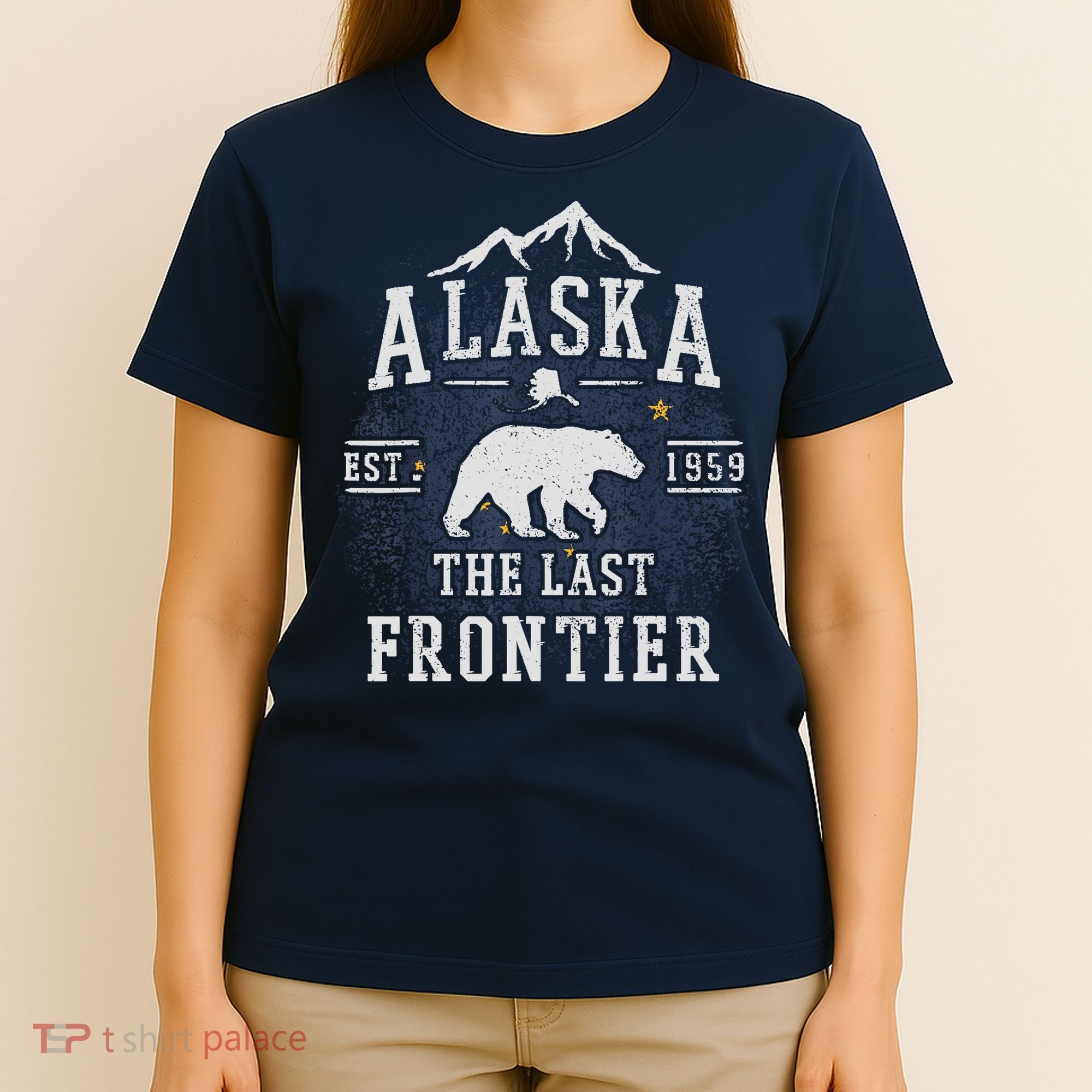 Alaska The Last Frontier Adventure Alaskan Home Gift T-Shirt