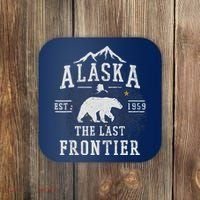 Alaska The Last Frontier Adventure Alaskan Home Gift Coaster thumb 0