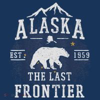 Alaska The Last Frontier Adventure Alaskan Home Gift Women's Hoodie thumb 2