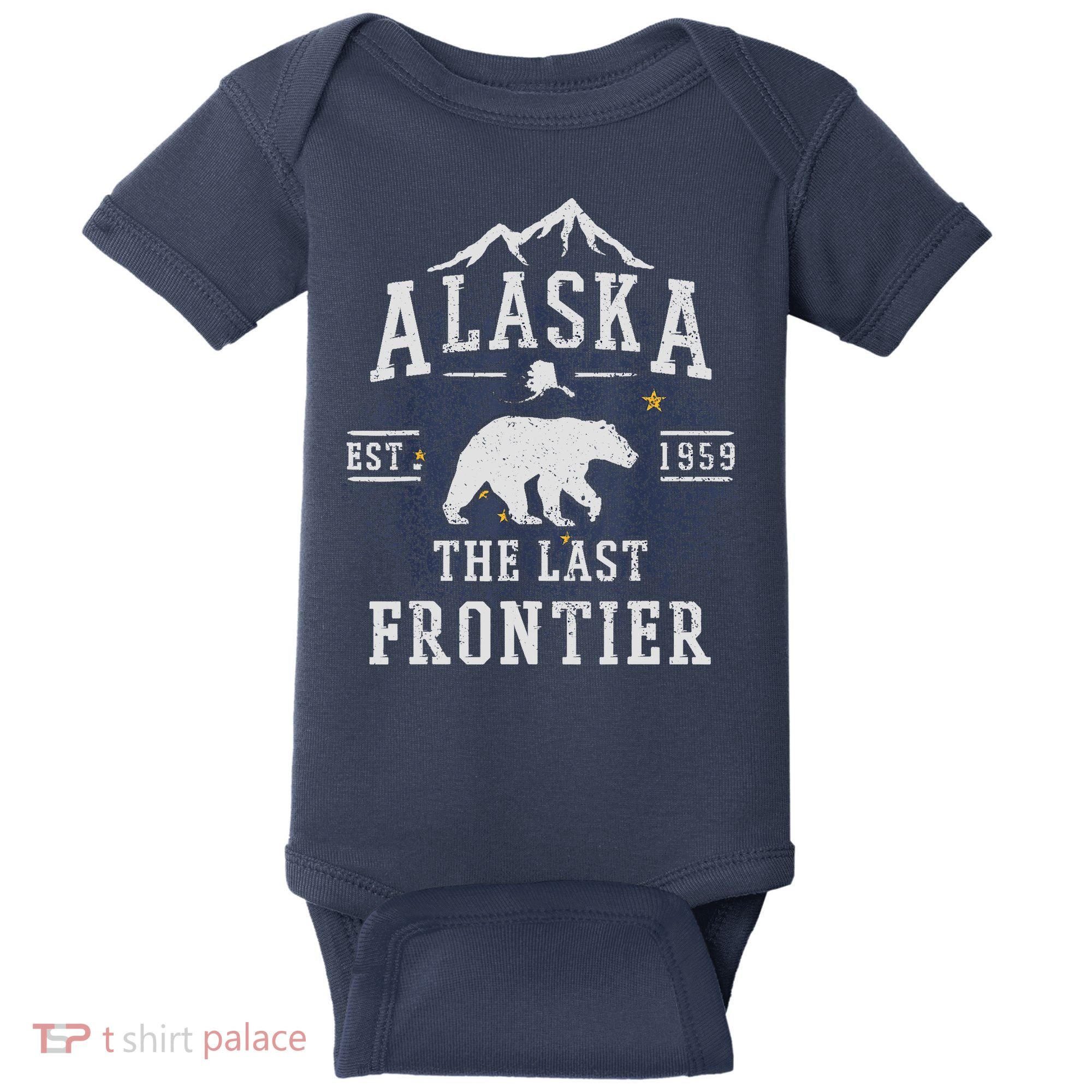 Alaska The Last Frontier Adventure Alaskan Home Gift Baby Bodysuit