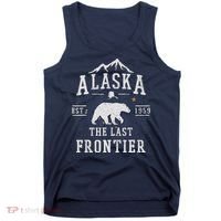 Alaska The Last Frontier Adventure Alaskan Home Gift Tank Top thumb 0