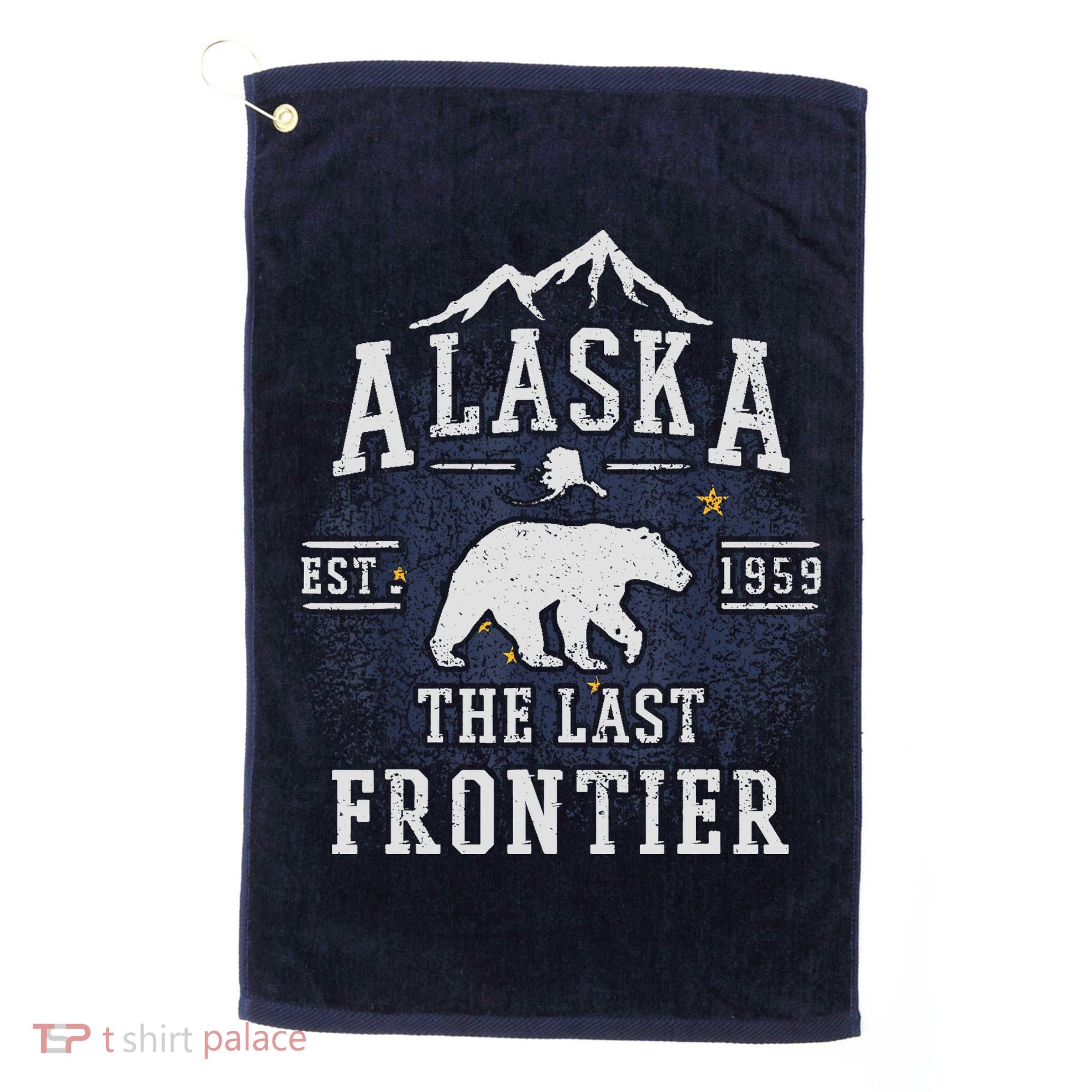 Alaska The Last Frontier Adventure Alaskan Home Gift Golf Towel