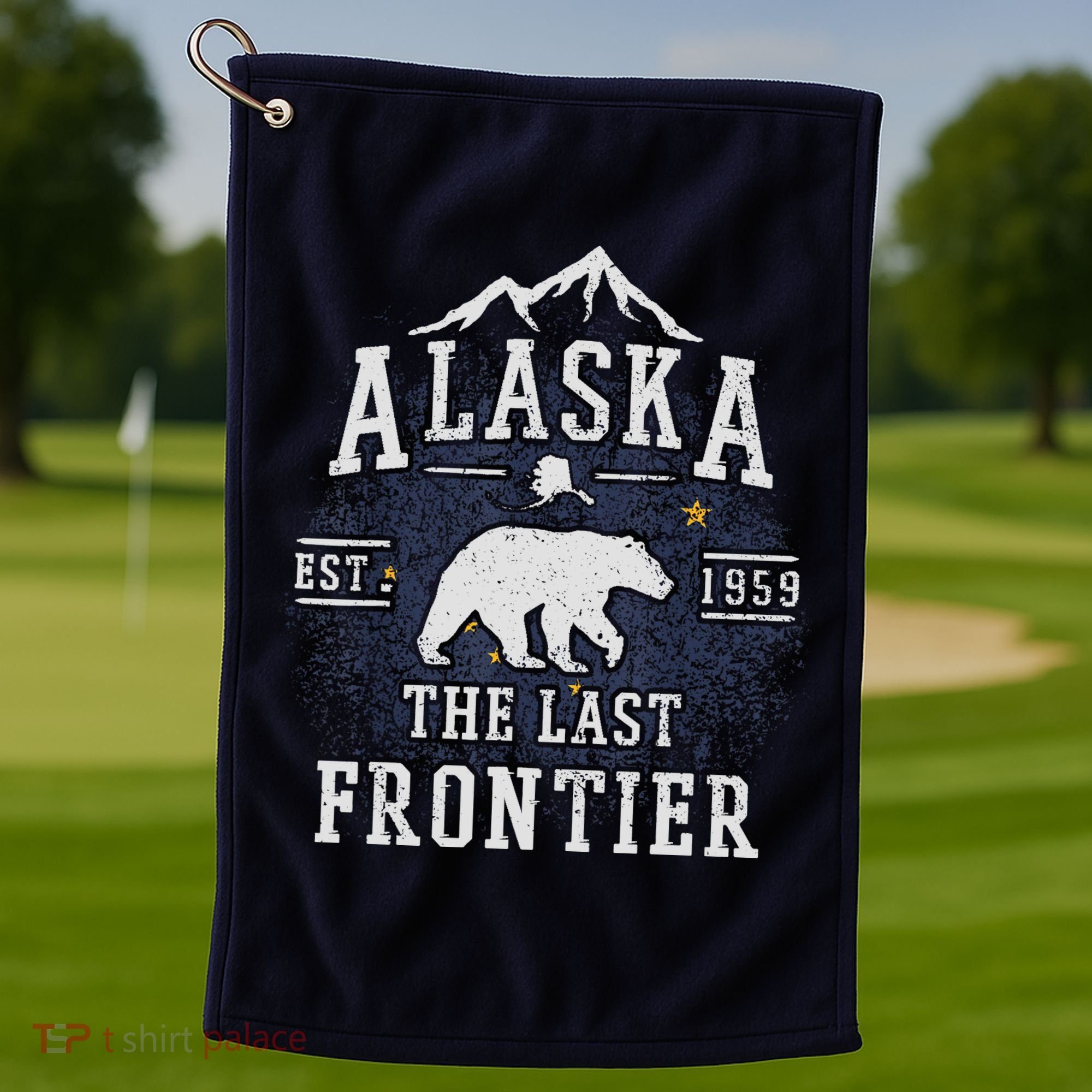 Alaska The Last Frontier Adventure Alaskan Home Gift Golf Towel