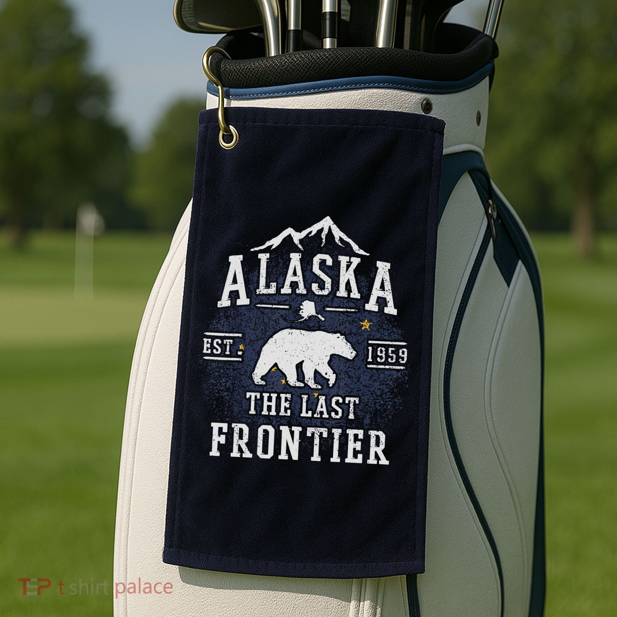Alaska The Last Frontier Adventure Alaskan Home Gift Golf Towel