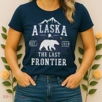 Alaska The Last Frontier Adventure Alaskan Home Gift Women's T-Shirt thumb 2