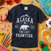Alaska The Last Frontier Adventure Alaskan Home Gift Kids T-Shirt thumb 3