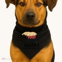 Alaska The Last Frontier Souvenir Gift USA-Made Doggie Bandana thumb 1