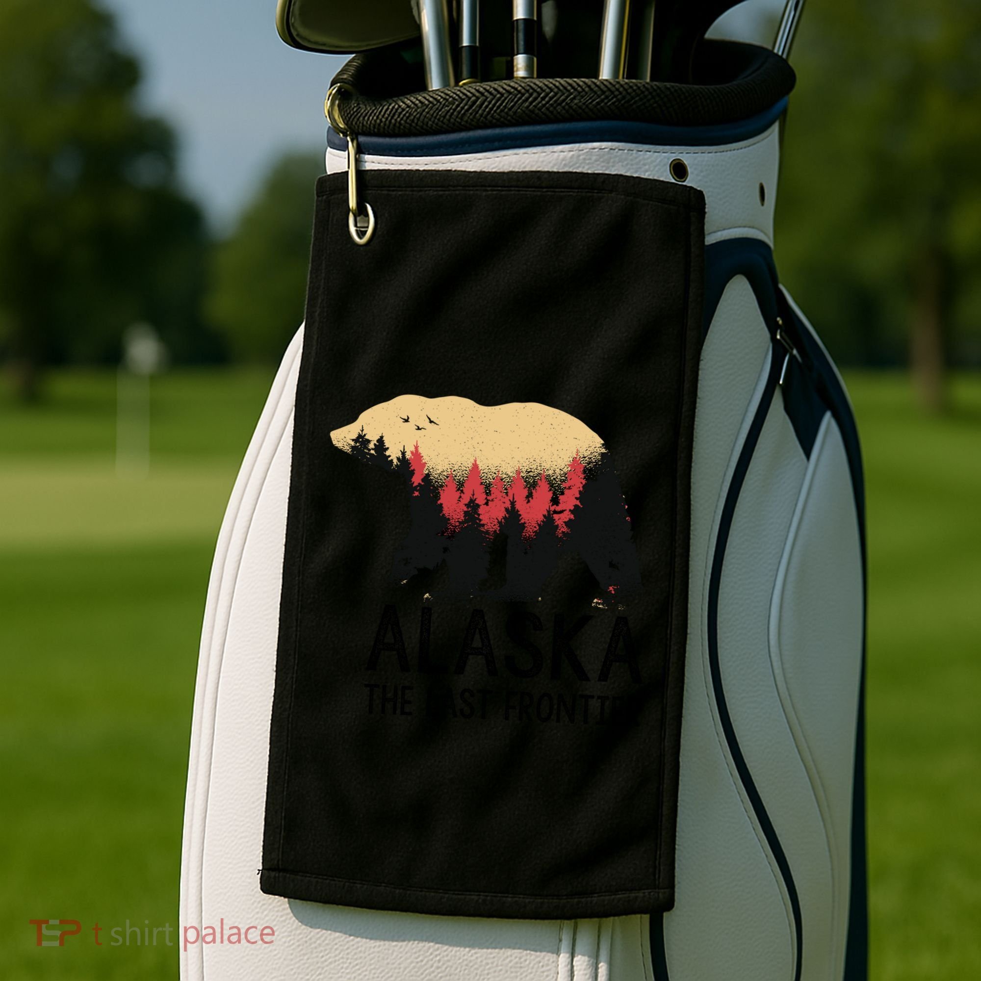 Alaska The Last Frontier Souvenir Gift Golf Towel
