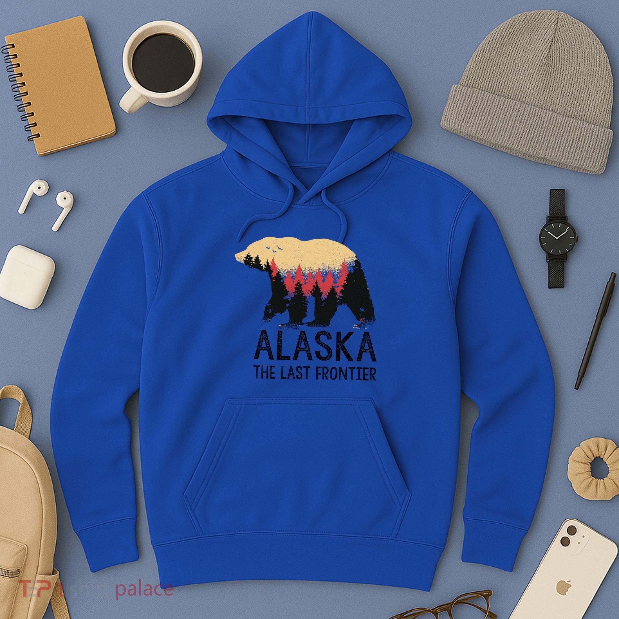 Alaska The Last Frontier Souvenir Gift Hoodie