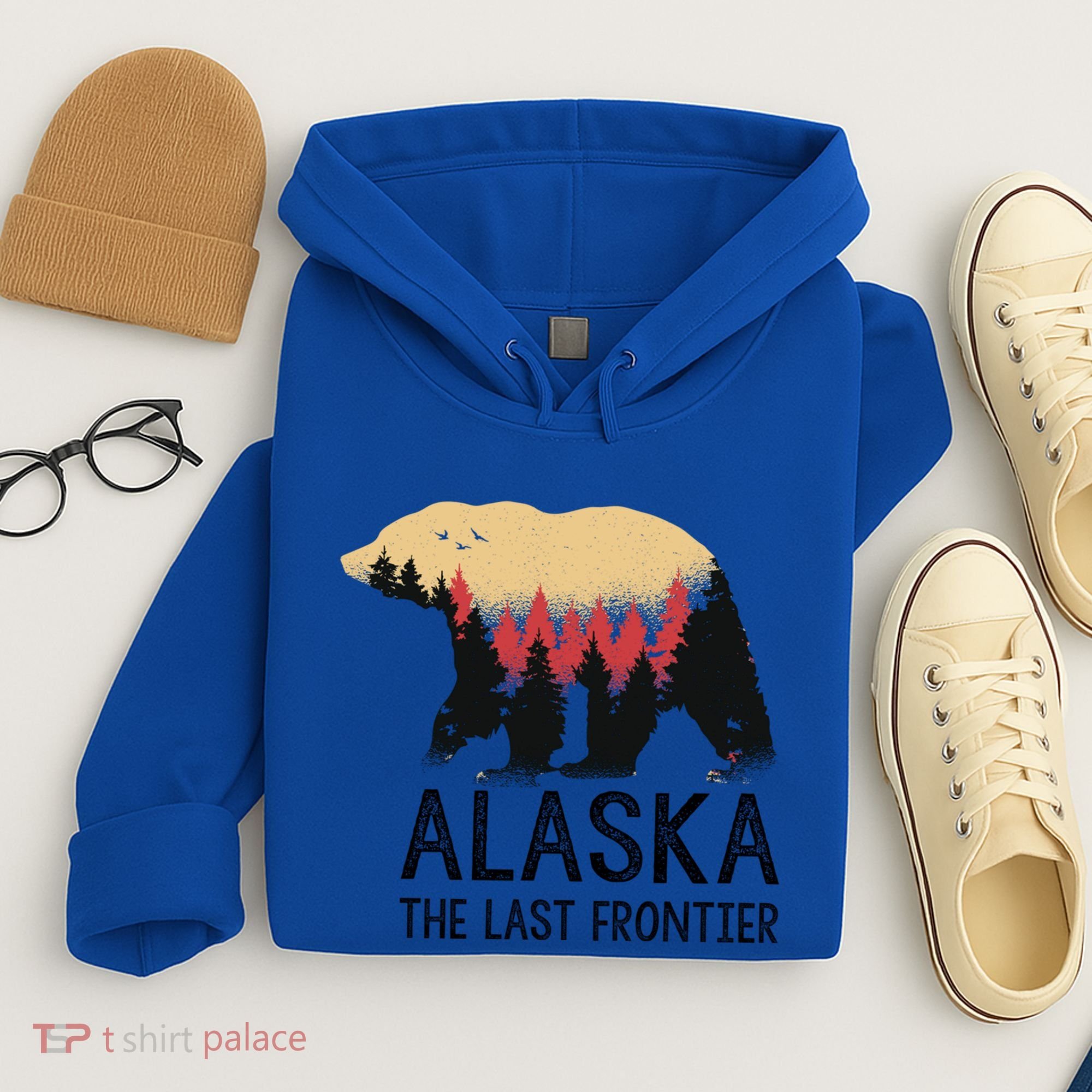 Alaska The Last Frontier Souvenir Gift Hoodie