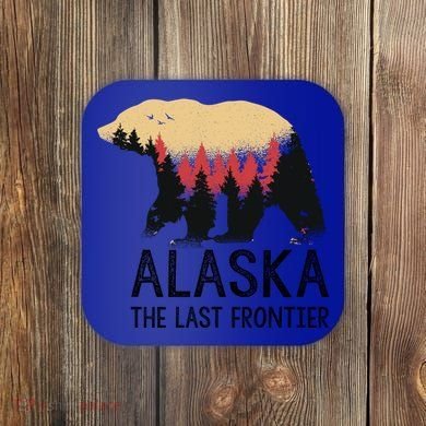 Alaska The Last Frontier Souvenir Gift Coaster