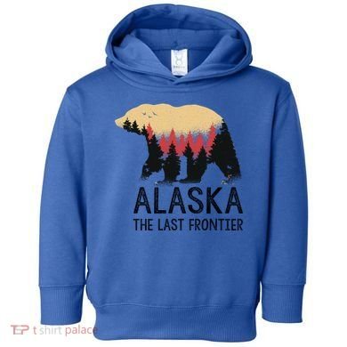 Alaska The Last Frontier Souvenir Gift Toddler Hoodie
