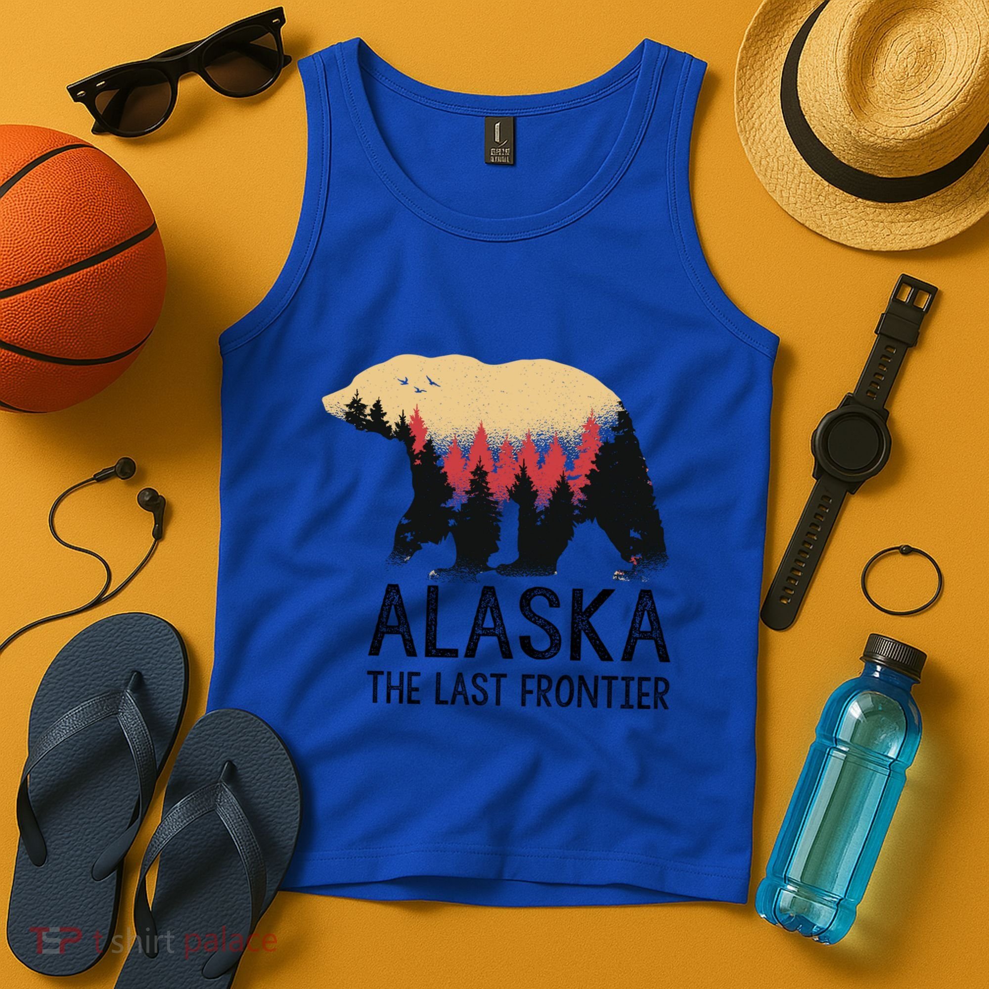 Alaska The Last Frontier Souvenir Gift Tank Top