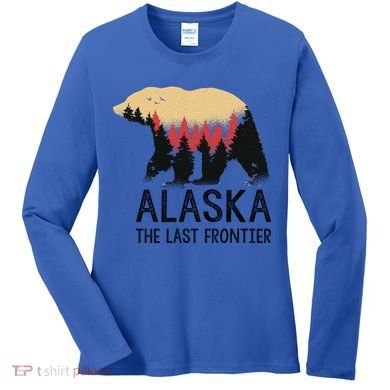 Alaska The Last Frontier Souvenir Gift Women's Long Sleeve Shirt