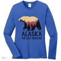 Alaska The Last Frontier Souvenir Gift Women's Long Sleeve Shirt thumb 0