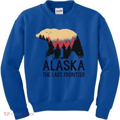 Alaska The Last Frontier Souvenir Gift Kids Sweatshirt