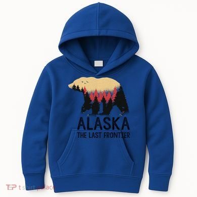 Alaska The Last Frontier Souvenir Gift Kids Hoodie
