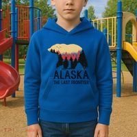 Alaska The Last Frontier Souvenir Gift Kids Hoodie thumb 2
