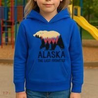Alaska The Last Frontier Souvenir Gift Kids Hoodie thumb 3