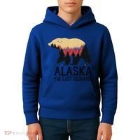 Alaska The Last Frontier Souvenir Gift Kids Hoodie thumb 4