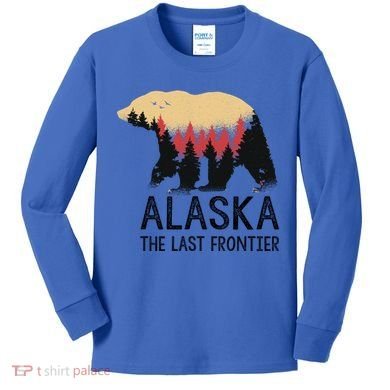 Alaska The Last Frontier Souvenir Gift Kids Long Sleeve Shirt