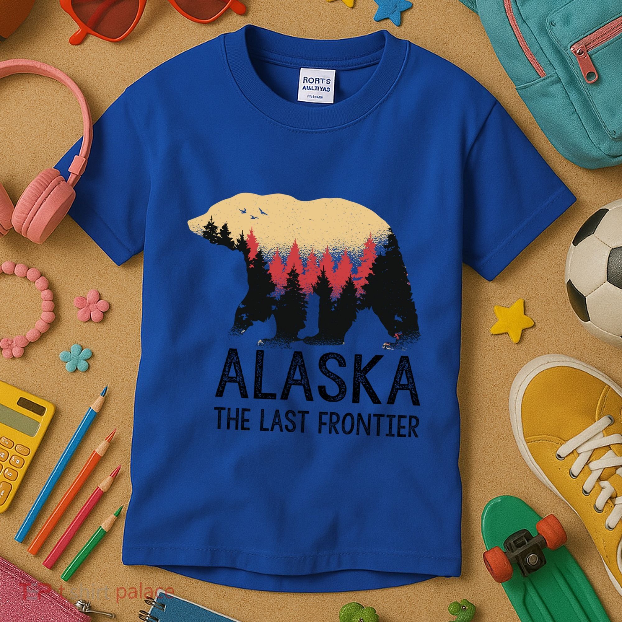 Alaska The Last Frontier Souvenir Gift Kids T-Shirt
