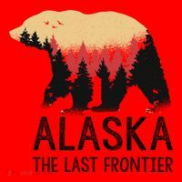 Alaska The Last Frontier Souvenir Gift Santa Hat thumb 1