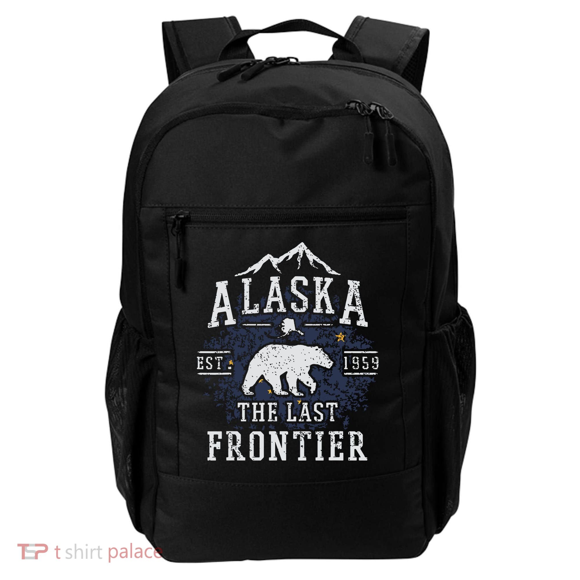 Alaska The Last Frontier Shirts Adventure Alaskan Home Gift Backpack