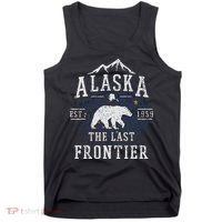 Alaska The Last Frontier Shirts Adventure Alaskan Home Gift Tank Top thumb 0