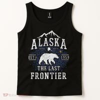 Alaska The Last Frontier Shirts Adventure Alaskan Home Gift Tank Top thumb 2