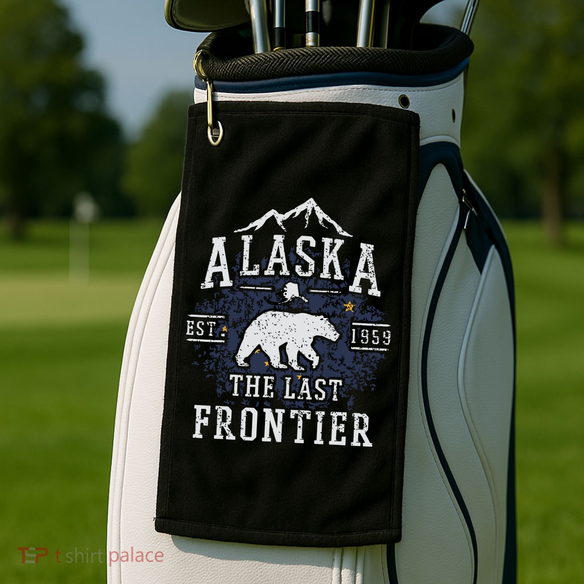 Alaska The Last Frontier Shirts Adventure Alaskan Home Gift Golf Towel
