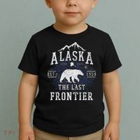 Alaska The Last Frontier Shirts Adventure Alaskan Home Gift Toddler T-Shirt thumb 2