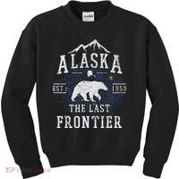 Alaska The Last Frontier Shirts Adventure Alaskan Home Gift Kids Sweatshirt thumb 0