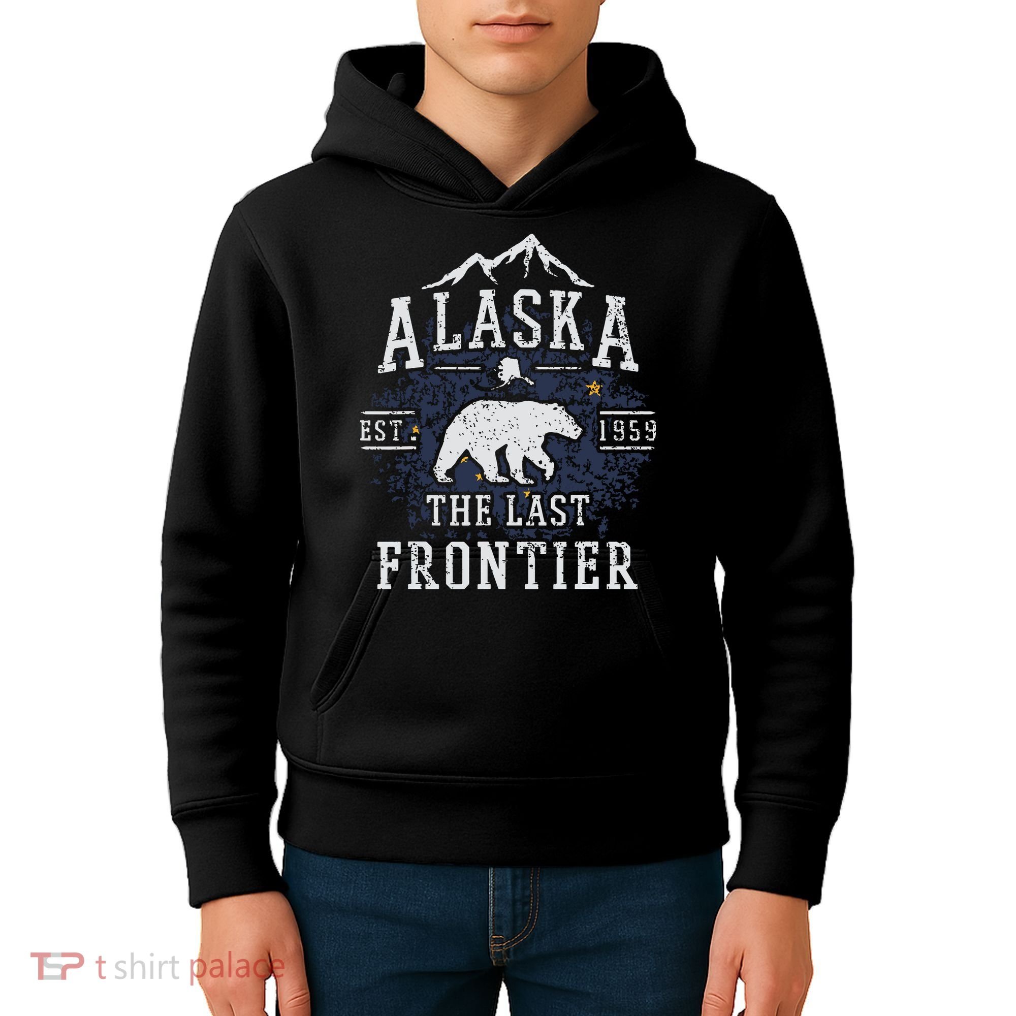 Alaska The Last Frontier Shirts Adventure Alaskan Home Gift Kids Hoodie