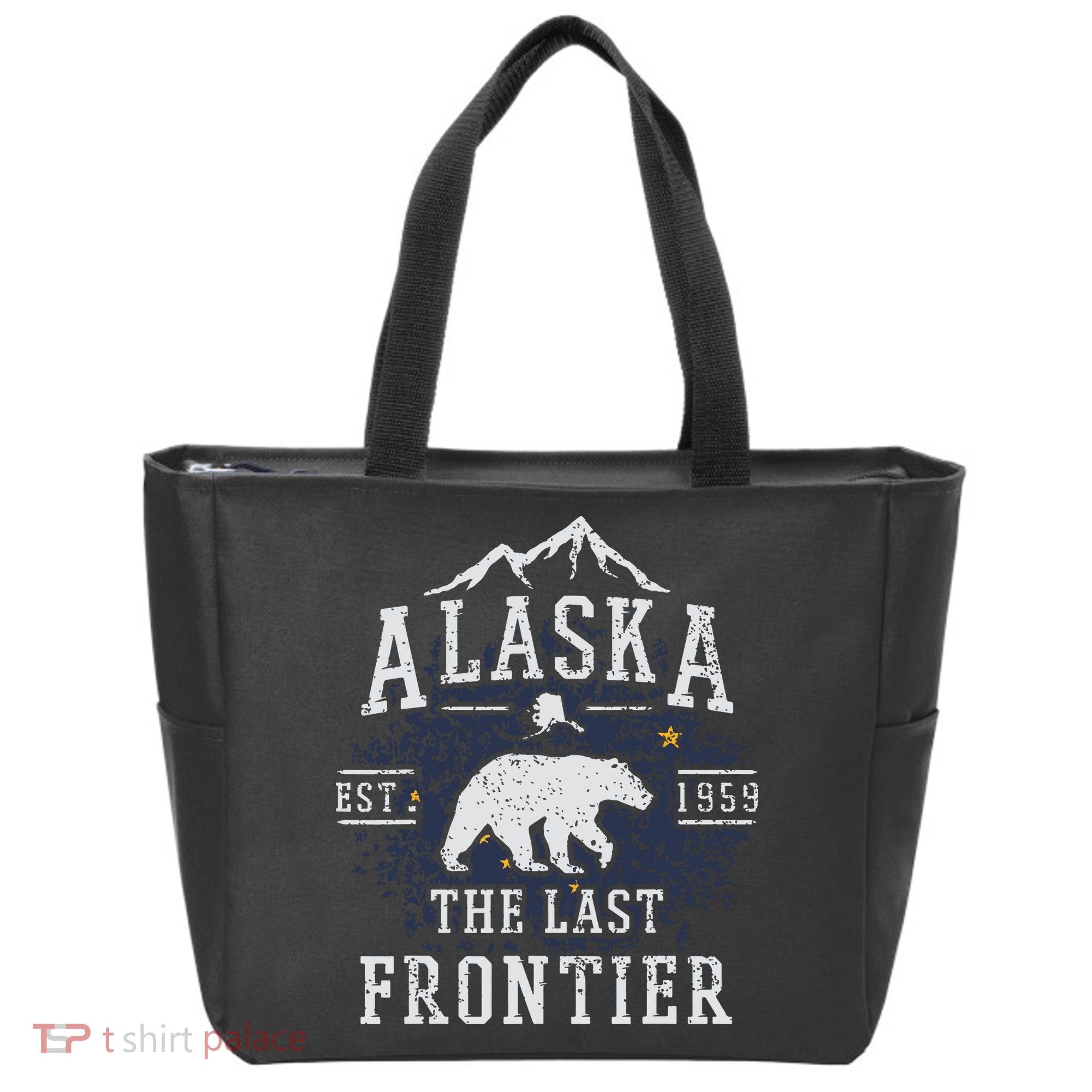 Alaska The Last Frontier Shirts Adventure Alaskan Home Gift Tote Bag