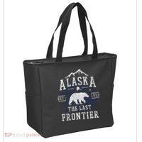Alaska The Last Frontier Shirts Adventure Alaskan Home Gift Tote Bag thumb 2