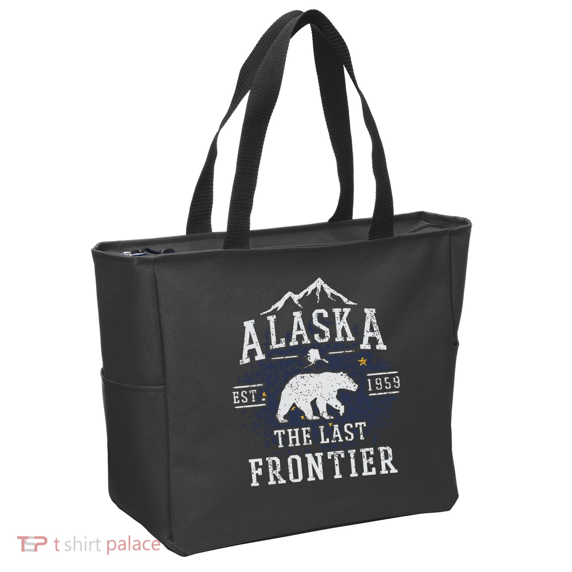 Alaska The Last Frontier Shirts Adventure Alaskan Home Gift Tote Bag