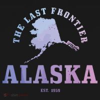 Alaska The Last Frontier State Map Est 1959 Vintage T-Shirt thumb 7