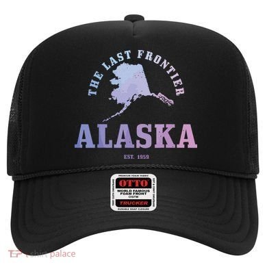 Alaska The Last Frontier State Map Est 1959 Vintage Hat