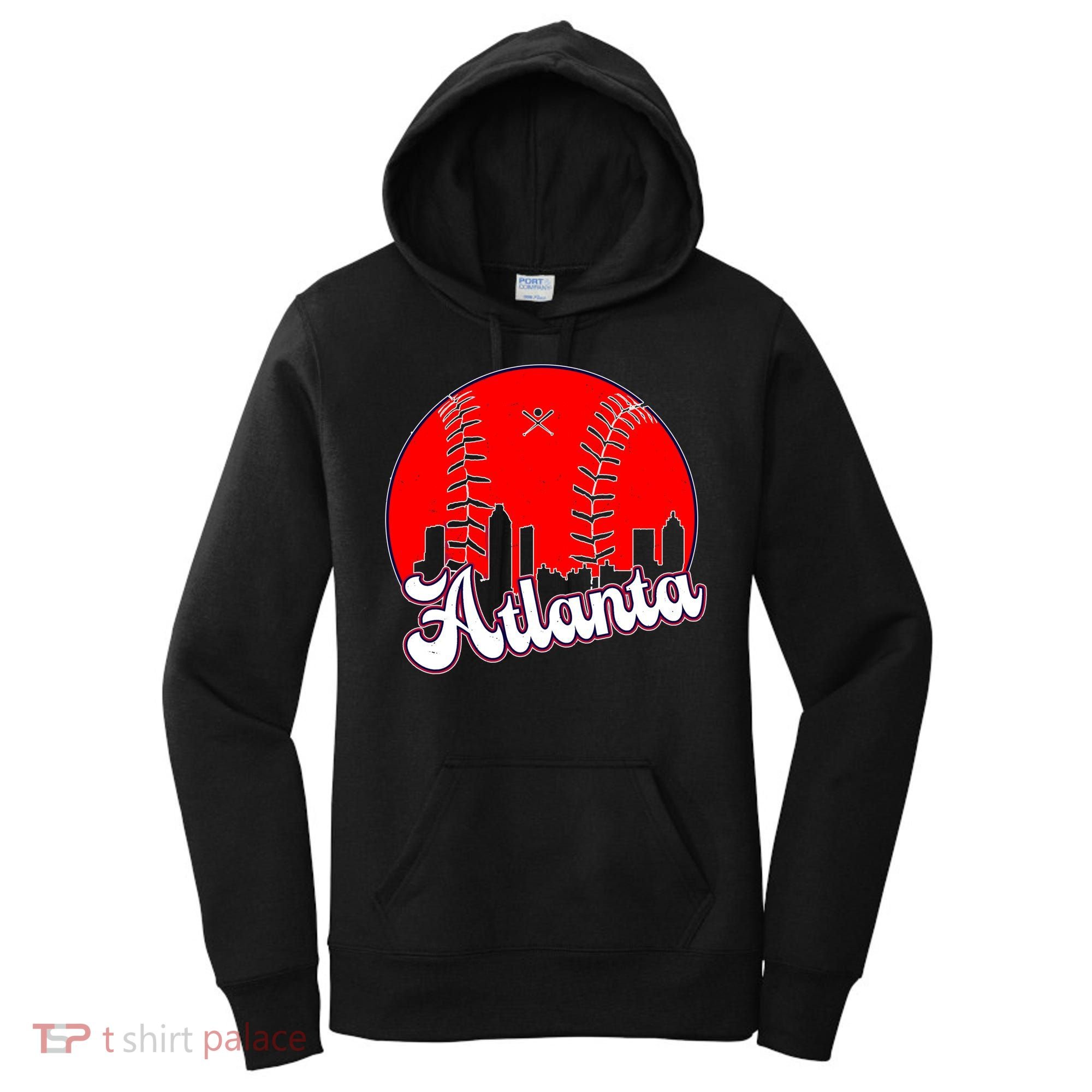 Atlanta Baseball ATL Skyline Women's Hoodie