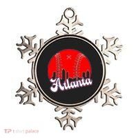 Atlanta Baseball ATL Skyline Ornament thumb 0