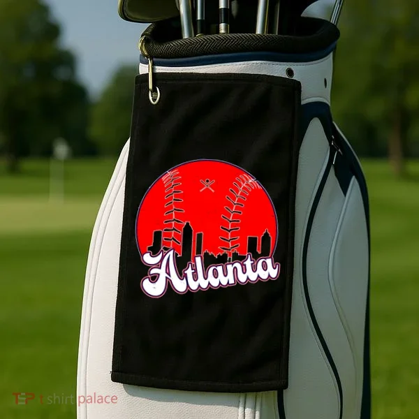 Atlanta Baseball ATL Skyline Golf Towel