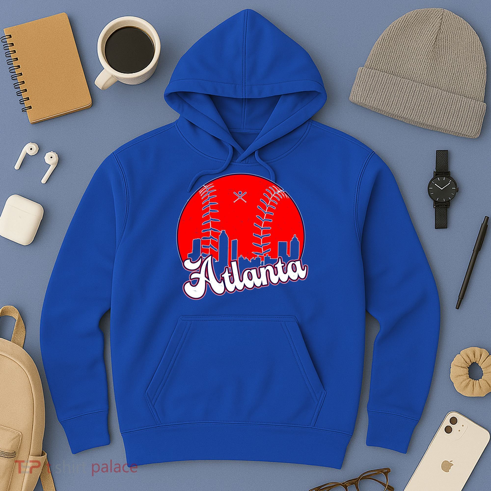 Atlanta Baseball ATL Skyline Hoodie