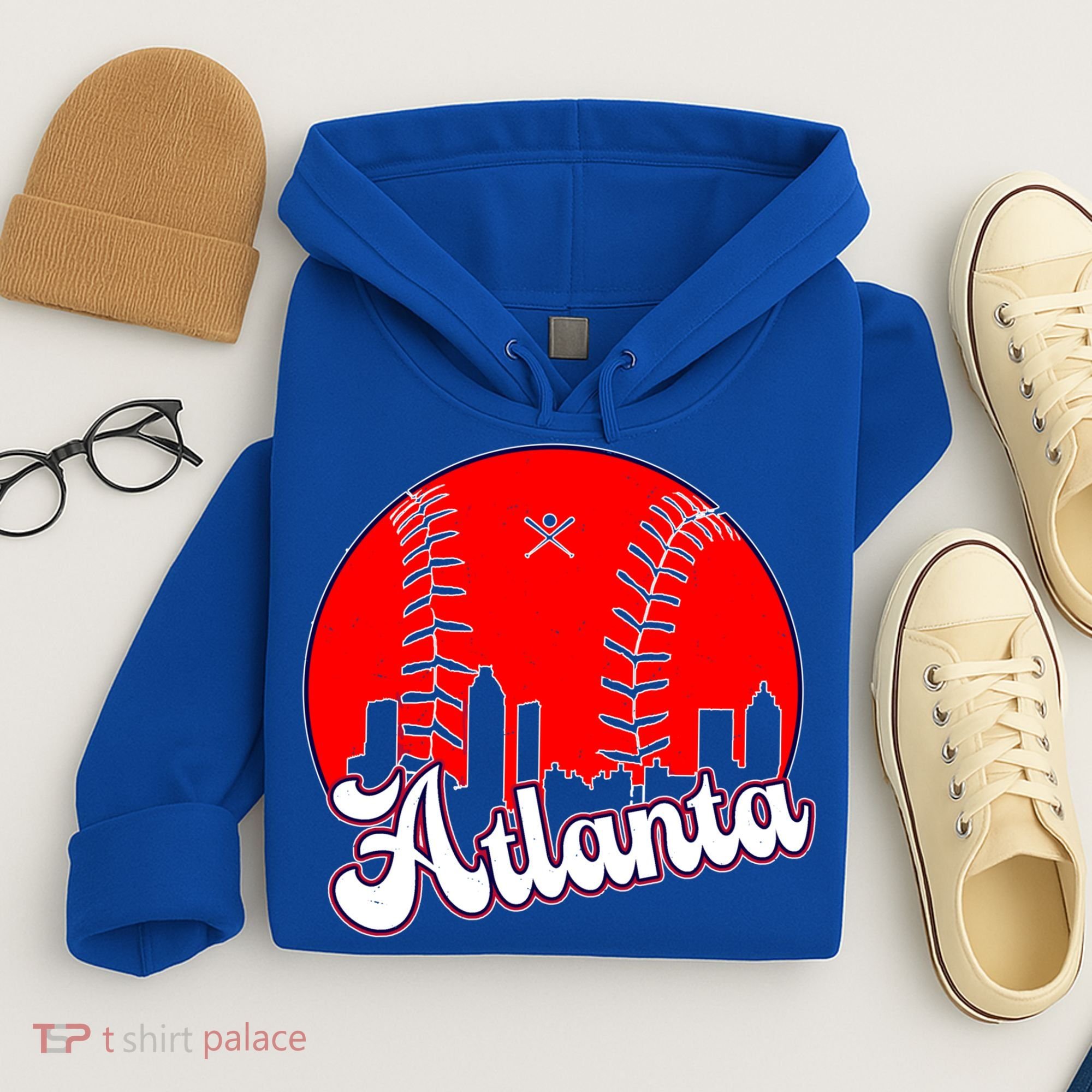 Atlanta Baseball ATL Skyline Hoodie
