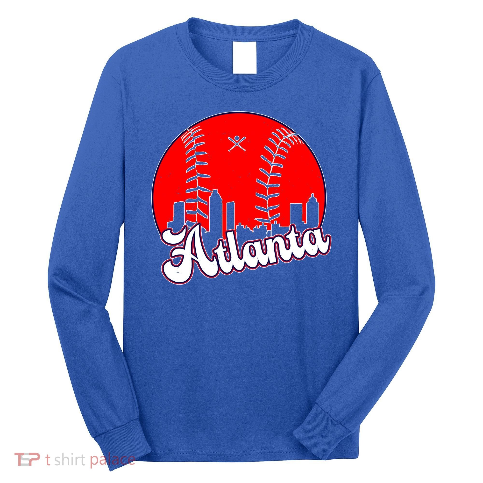 Atlanta Baseball ATL Skyline Long Sleeve Shirt