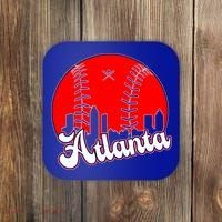 Atlanta Baseball ATL Skyline Coaster thumb 0