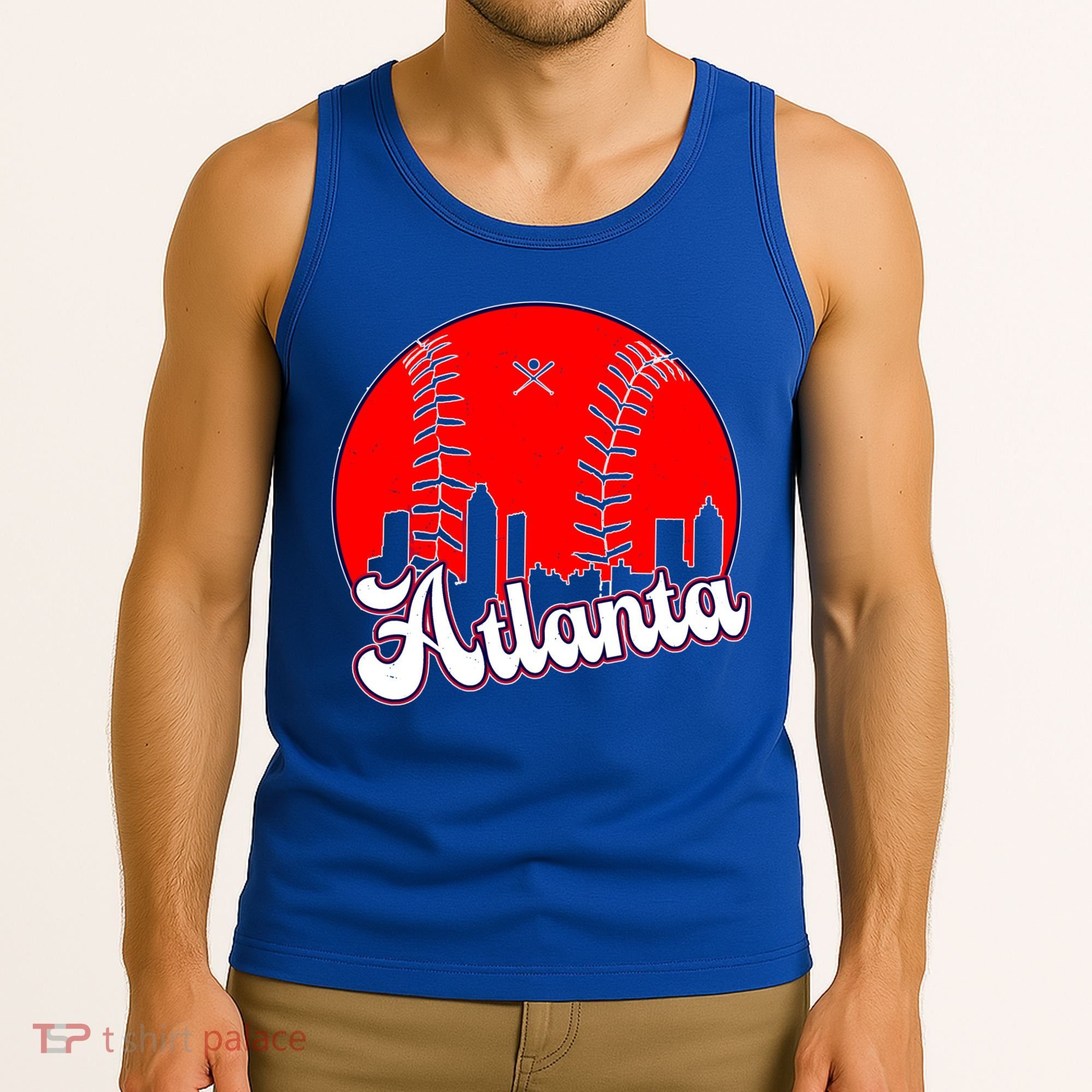 Atlanta Baseball ATL Skyline Tank Top