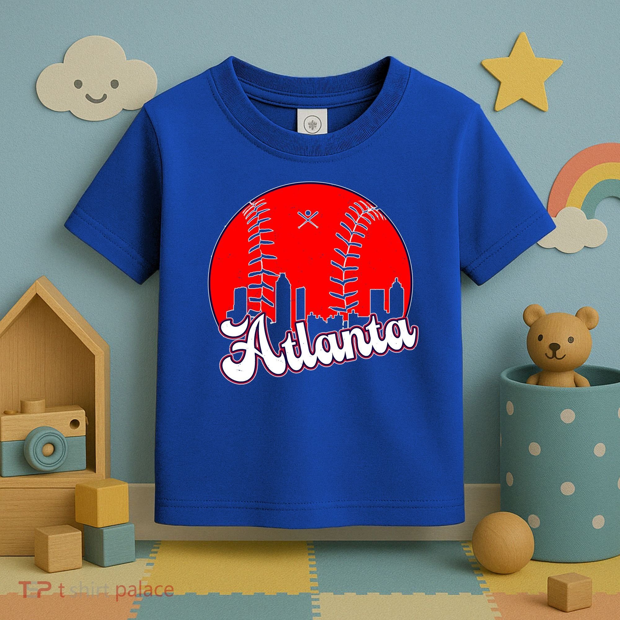 Atlanta Baseball ATL Skyline Toddler T-Shirt