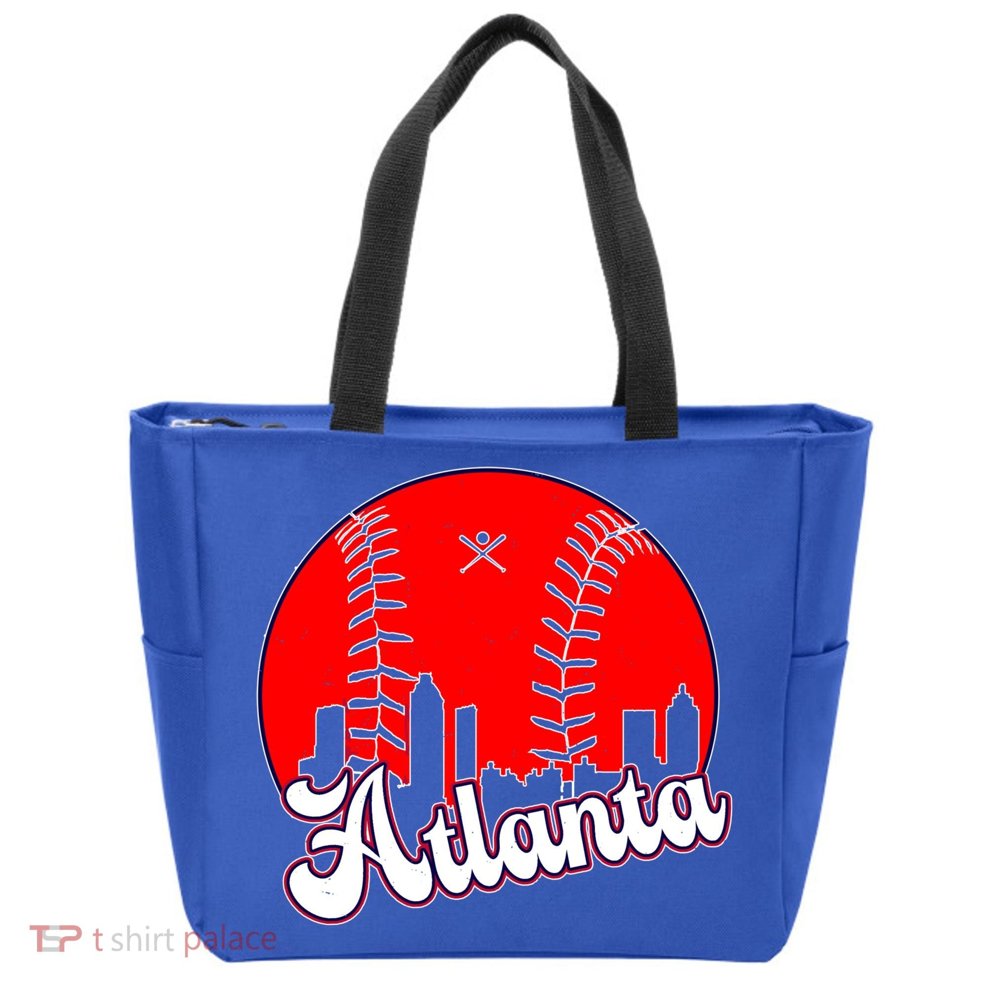 Atlanta Baseball ATL Skyline Tote Bag